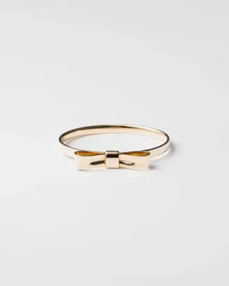 Eternal Gold Bow Bangle Bracelet – Yellow Gold