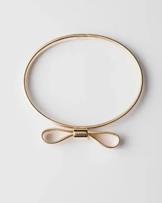 Eternal Gold Bow Bangle Bracelet – Yellow Gold