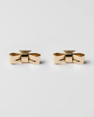 Eternal Gold Bow Earrings – Yellow Gold