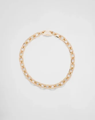 Eternal Gold Chain Necklace in Yellow Gold with Diamonds
