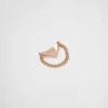 Eternal Gold Chain Ring in Rose Gold with Diamonds