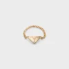 Eternal Gold Chain Ring in Yellow Gold with Diamonds