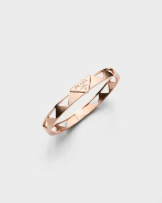 Eternal Gold Cut-Out Bangle Bracelet in Rose Gold