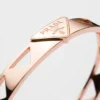 Eternal Gold Cut-Out Bangle Bracelet in Rose Gold