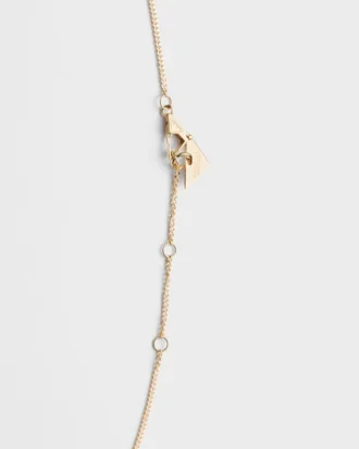 Eternal Gold Cut-Out Pendant Necklace in Yellow Gold with Diamonds