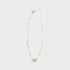 Eternal Gold Micro Triangle Pendant Necklace in Yellow Gold and Diamonds