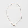 Eternal Gold Nano Heart Necklace in Rose Gold