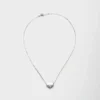 Eternal Gold Nano Heart Necklace in White Gold with Laboratory-Grown Diamond