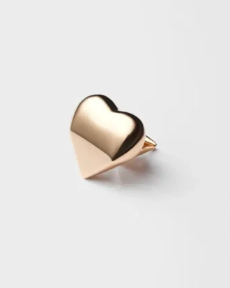 Eternal Gold Nano Heart Single Earring in Rose Gold