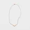 Eternal Gold Necklace in Rose Gold with Mini Triangle Pendant