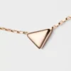 Eternal Gold Necklace in Rose Gold with Nano Triangle Pendant