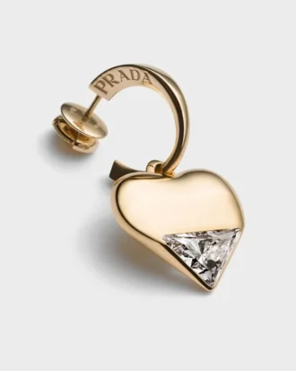 Eternal Gold Pendant Earrings in Yellow Gold and Laboratory-Grown Diamonds