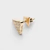 Eternal Gold Single Earring in Yellow Gold with Diamonds