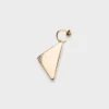 Eternal Gold Single Pendant Earring in Yellow Gold and Laboratory-Grown Diamond