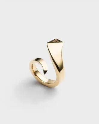 Eternal Gold Snake Ring in Yellow Gold