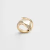 Eternal Gold Snake Ring in Yellow Gold and Diamonds
