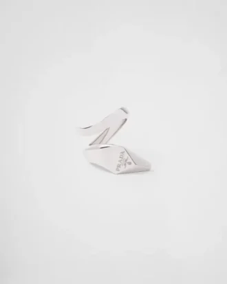 Eternal Gold Toi Et Moi Snake Ring in White Gold