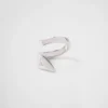Eternal Gold Toi Et Moi Snake Ring in White Gold