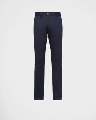 Five-Pocket Stretch Drill Jeans