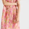 Floral Print Cloquet Dress