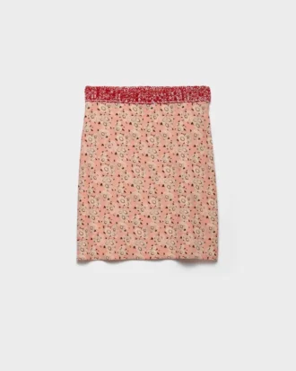 Floral Print Georgette Skirt