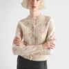 Floral Print Wool Cardigan