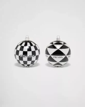 Glass Christmas Ornament Set