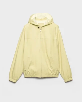 Hooded Nappa Leather Jacket