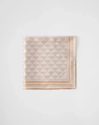 Jacquard Silk Scarf 55