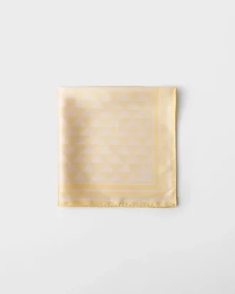 Jacquard Silk Scarf 55