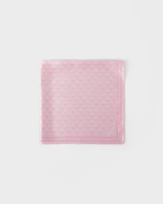 Jacquard Silk Scarf 90