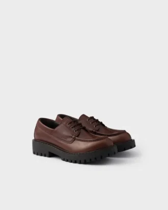 Laced Leather Loafers