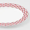 Large Porcelain Serving Plate – Vienna Red