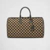 Large Prada Symbole Embroidered Fabric Travel Bag