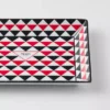 Large Rectangular Porcelain Catchall Tray – Triangles