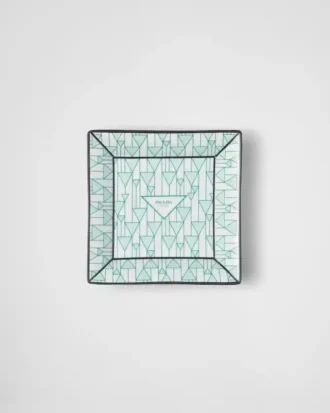 Large Square Porcelain Catchall Tray – Vienna Green