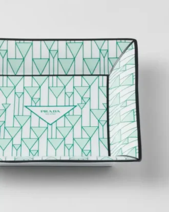 Large Square Porcelain Catchall Tray – Vienna Green