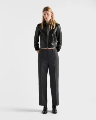 Leather Blouson Jacket