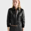 Leather Blouson Jacket