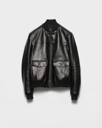 Leather Bomber Jacket