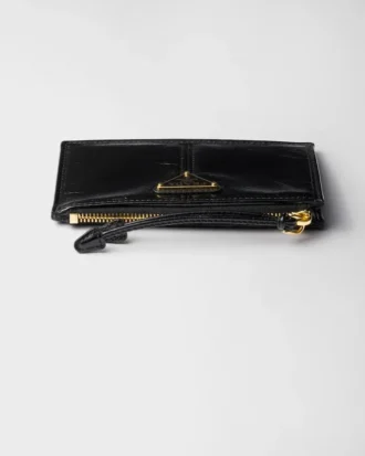 Leather Card Holder with Zipper