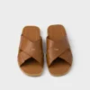 Leather Crisscross Sandals