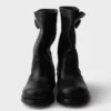 Leather Mid-Calf Boots