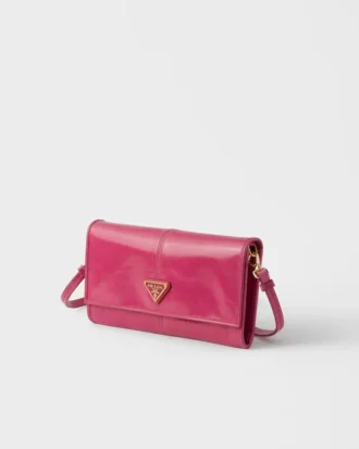 Leather Wallet with Shoulder Strap