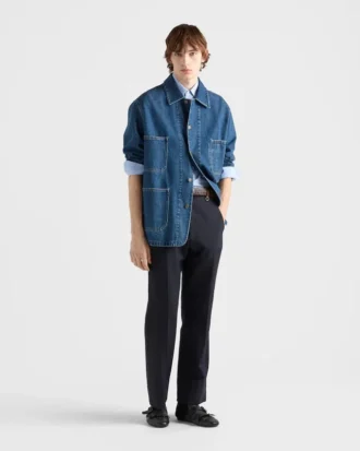 Light Denim Blouson Jacket