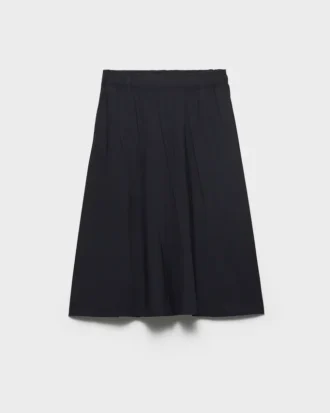Light Wool Midi-Skirt