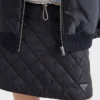 Lightweight, Quilted Re-Nylon Miniskirt