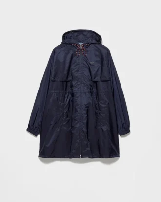 Lightweight Re-Nylon Hooded Raincoat
