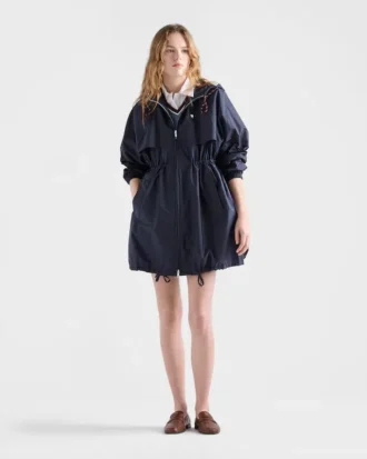 Lightweight Re-Nylon Hooded Raincoat