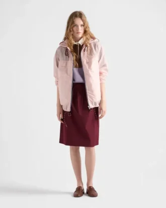 Lightweight Re-Nylon Hooded Raincoat